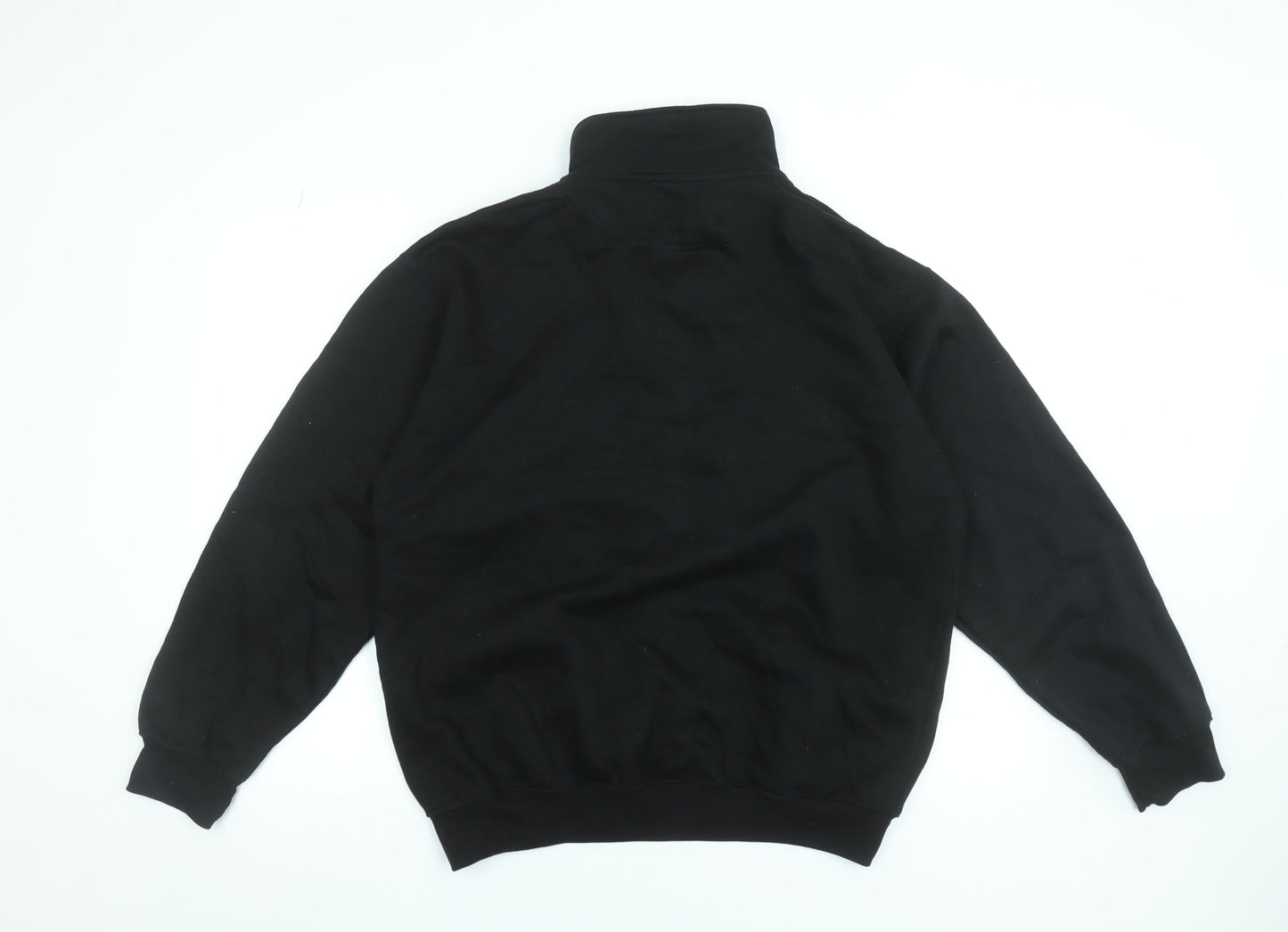 Rockland Men's Black 1/4 Zip Fleece Sweatshirt Size L
