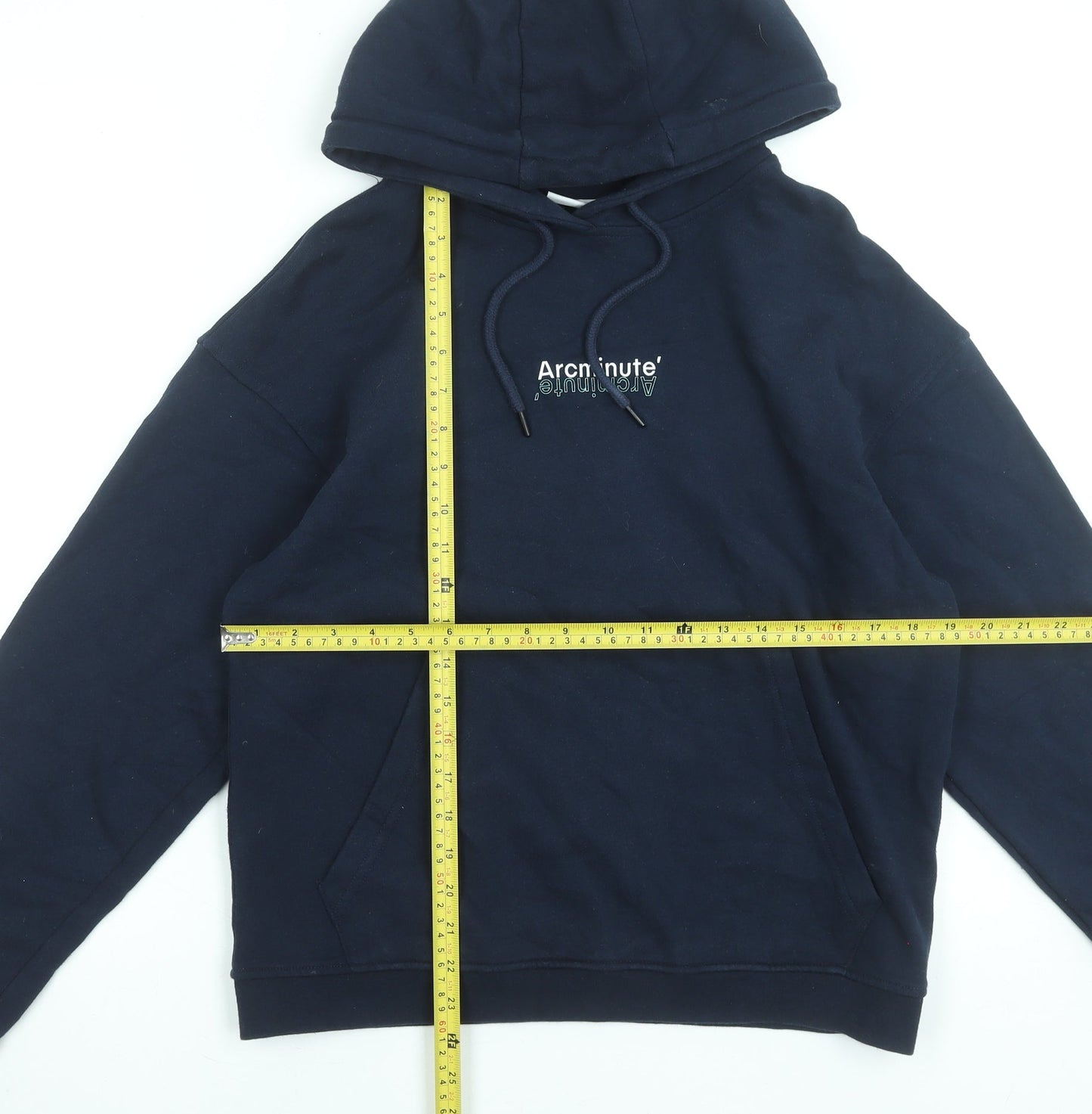 Arcminute Women’s Navy XS Pullover Hoodie 100% Cotton Casual