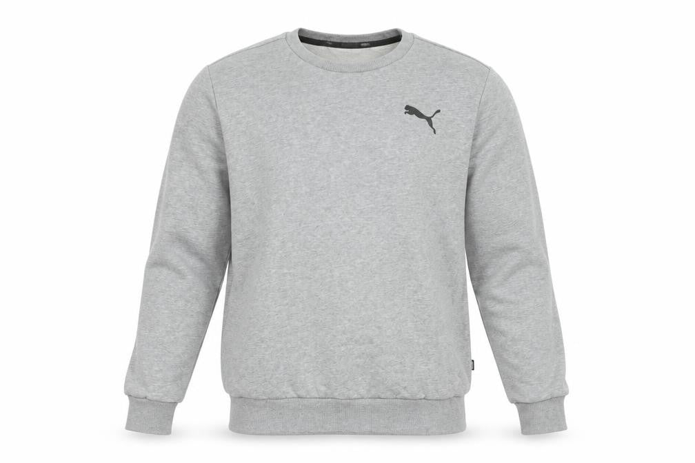 Puma Men's Grey Crew Neck Sweatshirt Small Classic Fit