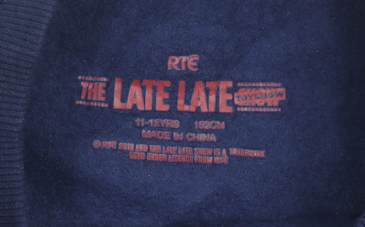 RTÉ Boys Blue Christmas Owl Pullover Sweatshirt 11-12 Years
