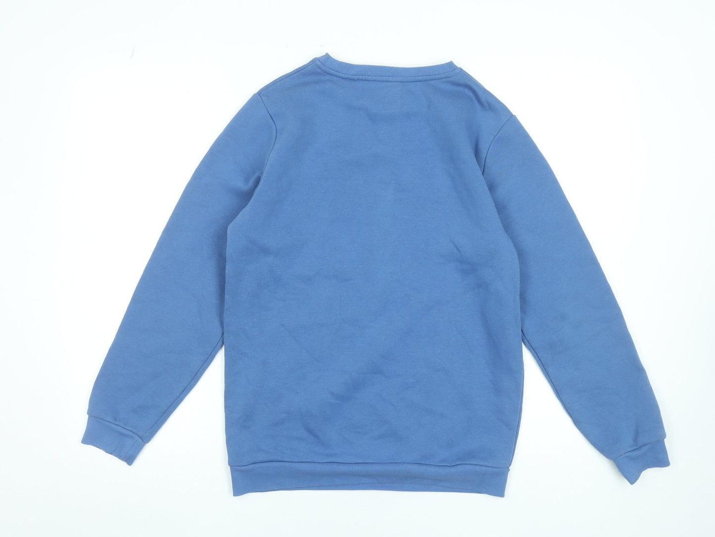 McKenzie Boys Blue Pullover Sweatshirt 13-14 Years Fleece Cotton Blend