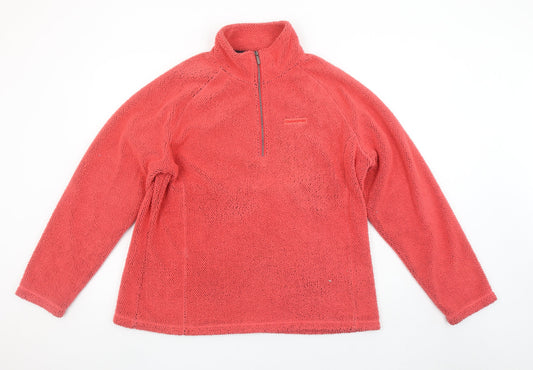 Craghoppers Women’s Red 1/2 Zip Fleece Sweatshirt UK 20 Polyester Outdoor