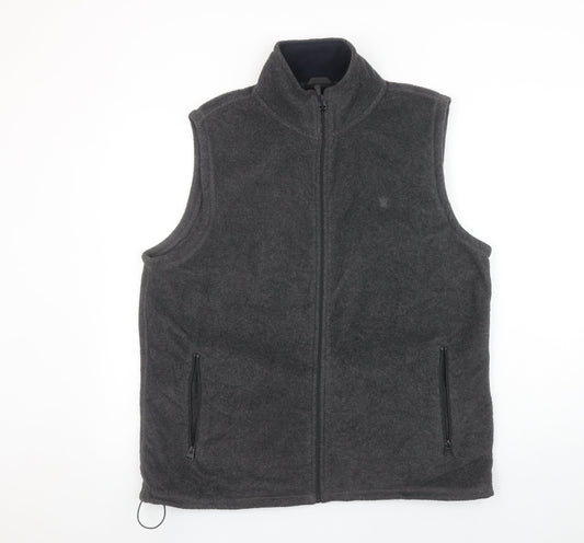 James Pringle Men's Grey Fleece Bodywarmer Waistcoat M