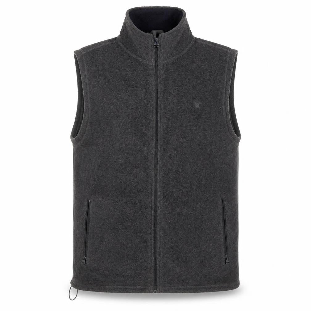 James Pringle Men's Grey Fleece Bodywarmer Waistcoat M