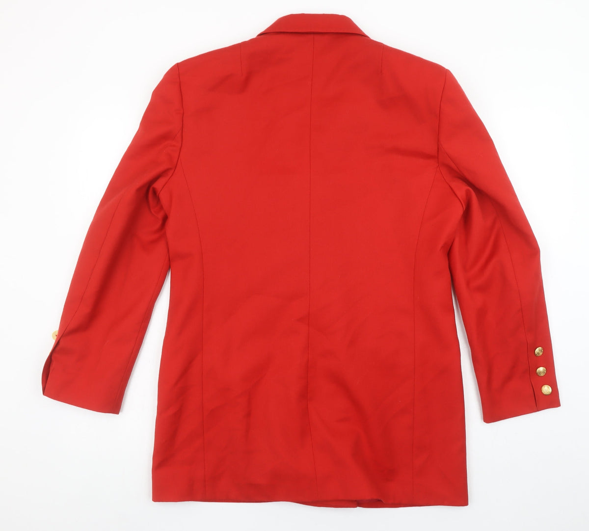 Selfridges Women’s Red Wool Double-Breasted Blazer Size 10