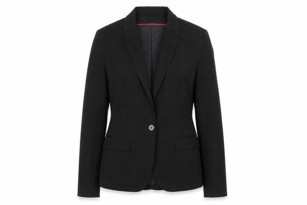 Next Women Black Tailoring Single-Breasted Blazer Size 10R