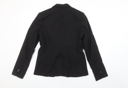 Next Women Black Tailoring Single-Breasted Blazer Size 10R