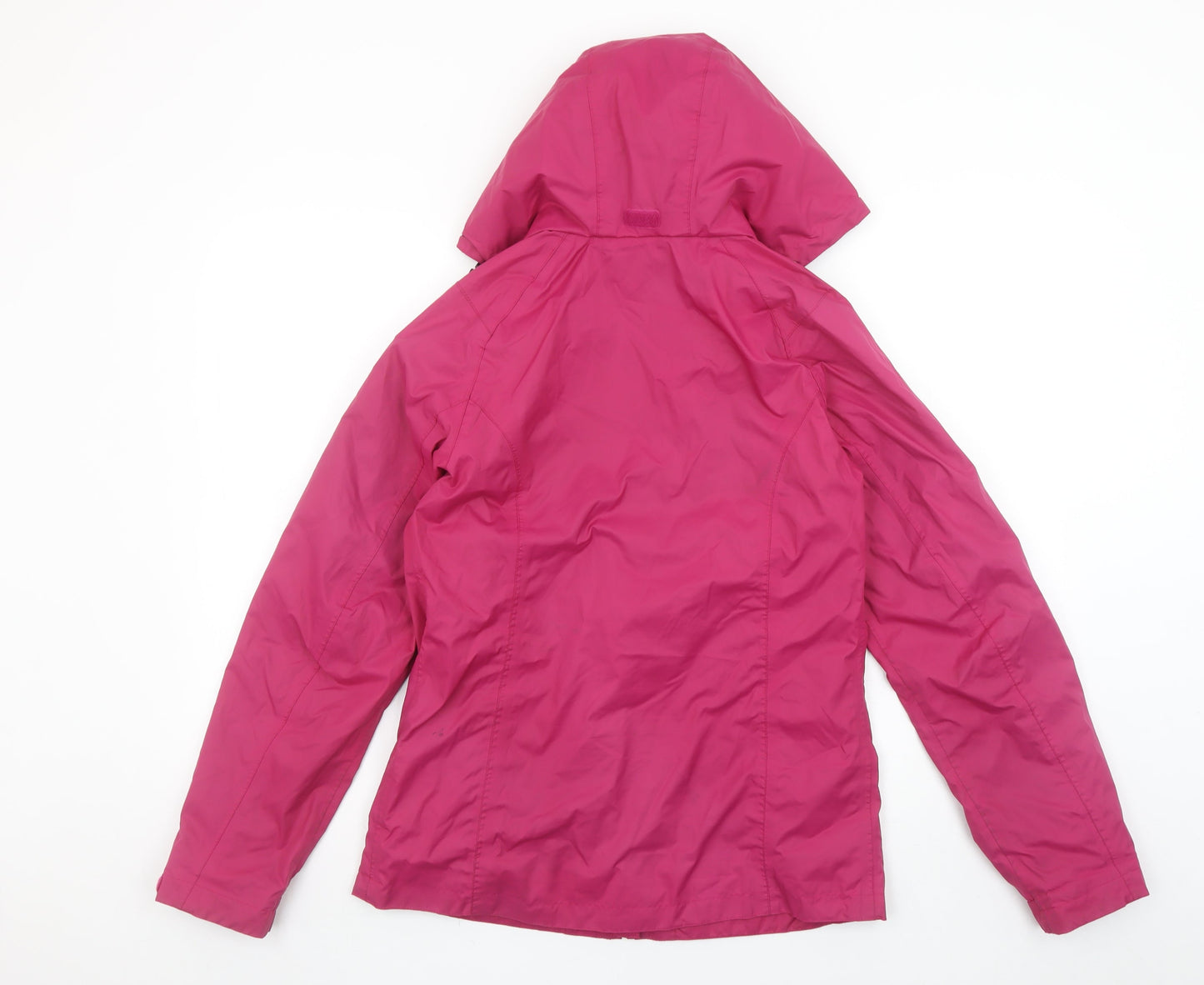 Quechua Womens Pink XS Waterproof Hooded Rain Jacket