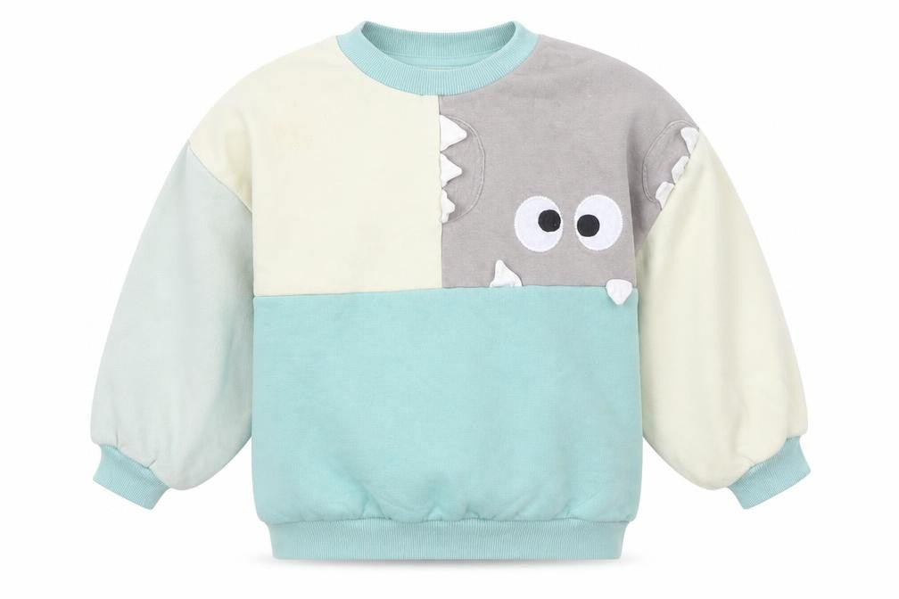 Next Girls Multicoloured Dinosaur Sweatshirt 4-5 Years Cotton Blend