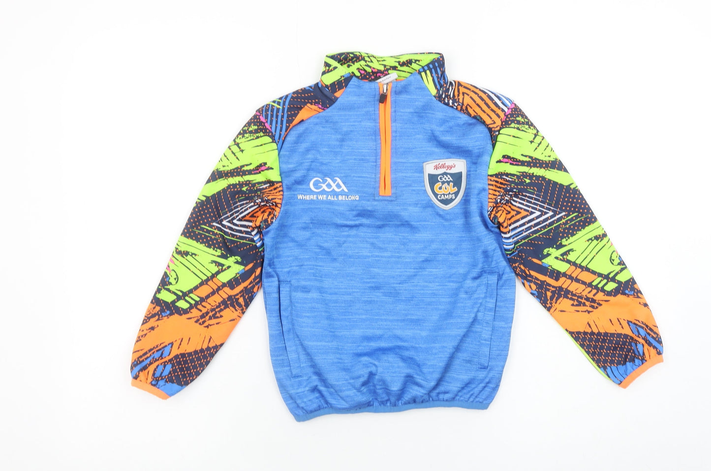 Masita Boys Blue 1/4 Zip Pullover GAA Cúl Camps Hoodie Polyester 1A