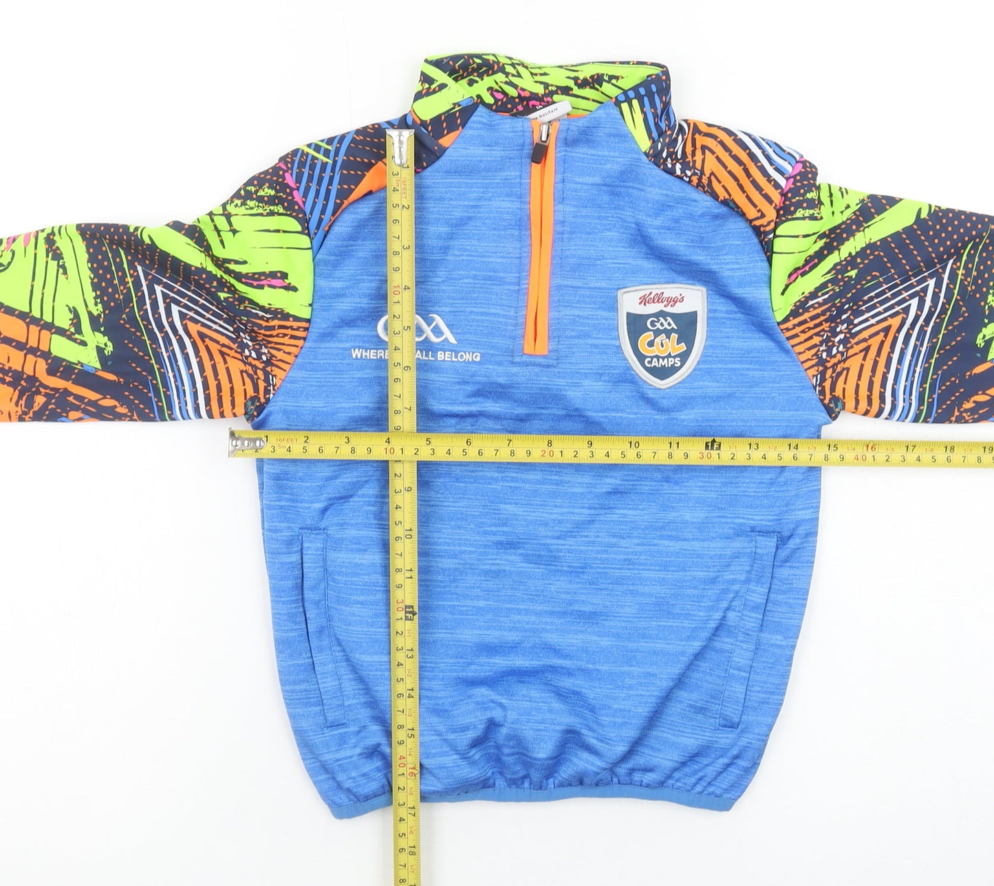 Masita Boys Blue 1/4 Zip Pullover GAA Cúl Camps Hoodie Polyester 1A