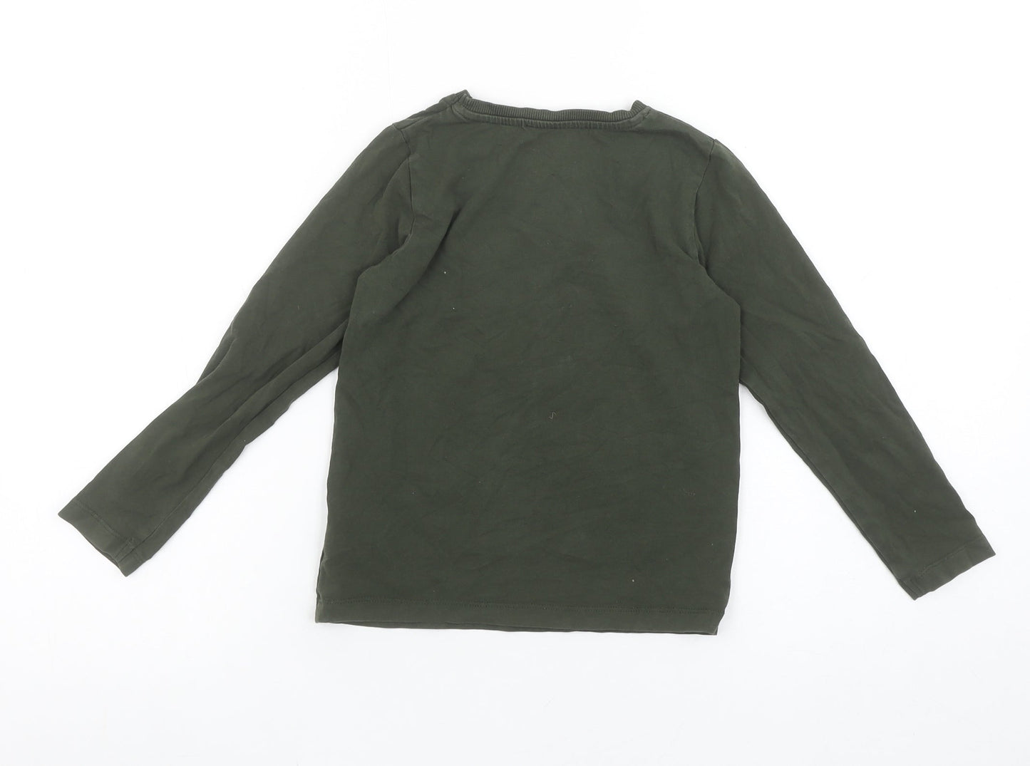 Name It Boys Green Space Adventure Long Sleeve Cotton T-Shirt 6 Years