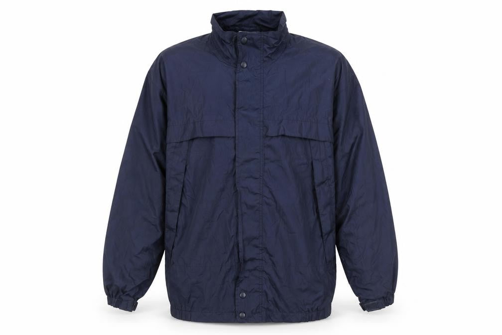 Crane Sports Men's Blue Medium Windbreaker Jacket Waterproof Lightweight