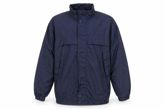 Crane Sports Men's Blue Medium Windbreaker Jacket Waterproof Lightweight