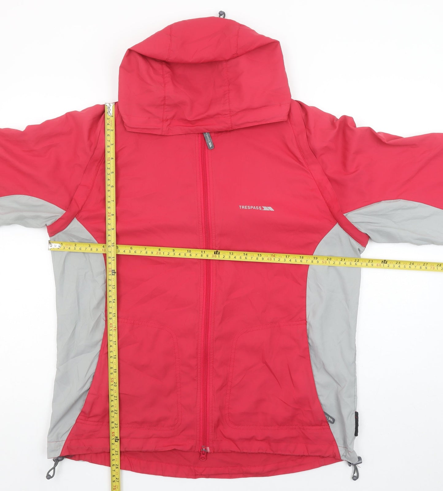 Trespass Womens Red XL Hooded Lightweight Waterproof Jacket