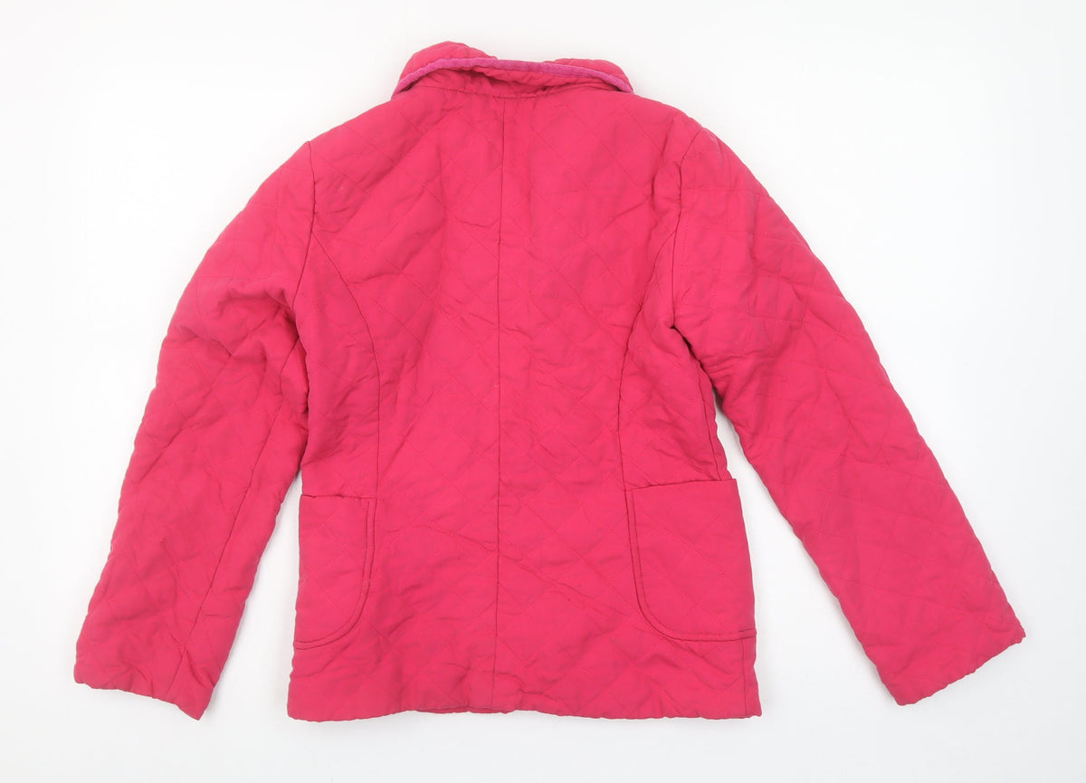 Freespirit Girls Pink Quilted Mid-Length Jacket Age 11-12 Years