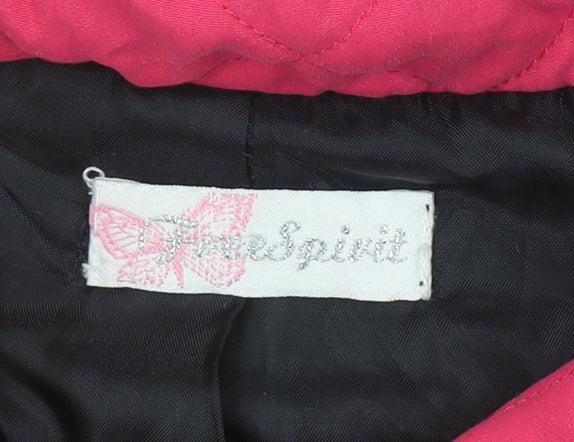 Freespirit Girls Pink Quilted Mid-Length Jacket Age 11-12 Years