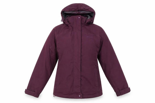 Hi Gear Womens Purple Waterproof Hooded Parka Jacket Size 12