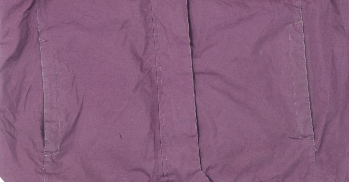Hi Gear Womens Purple Waterproof Hooded Parka Jacket Size 12