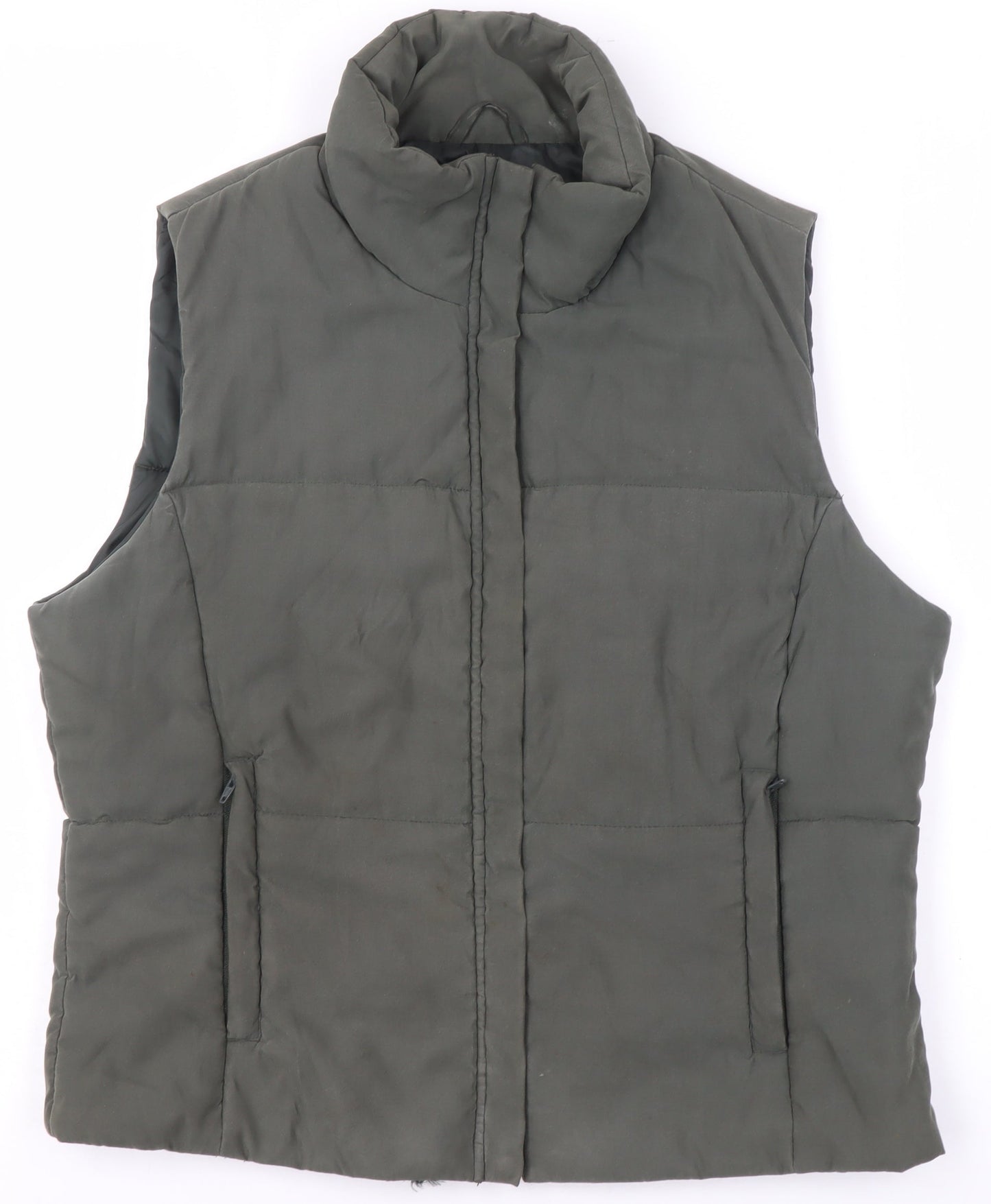 Moto Jeanswear Women's Green Padded Puffer Waistcoat Size 12