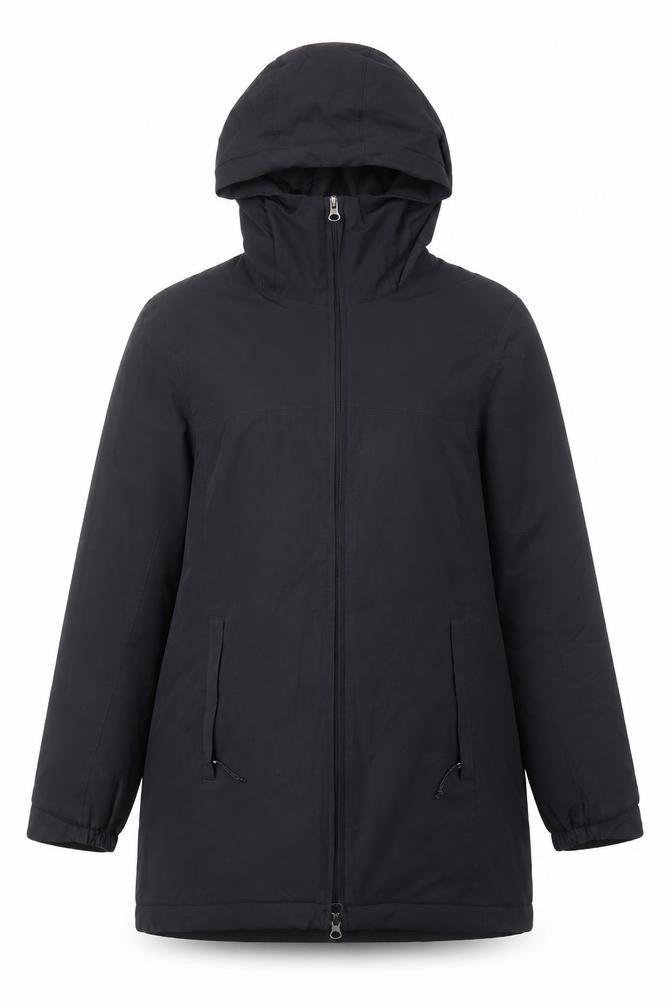 Karrimor Womens Black Long Hooded Parka Coat Size 10