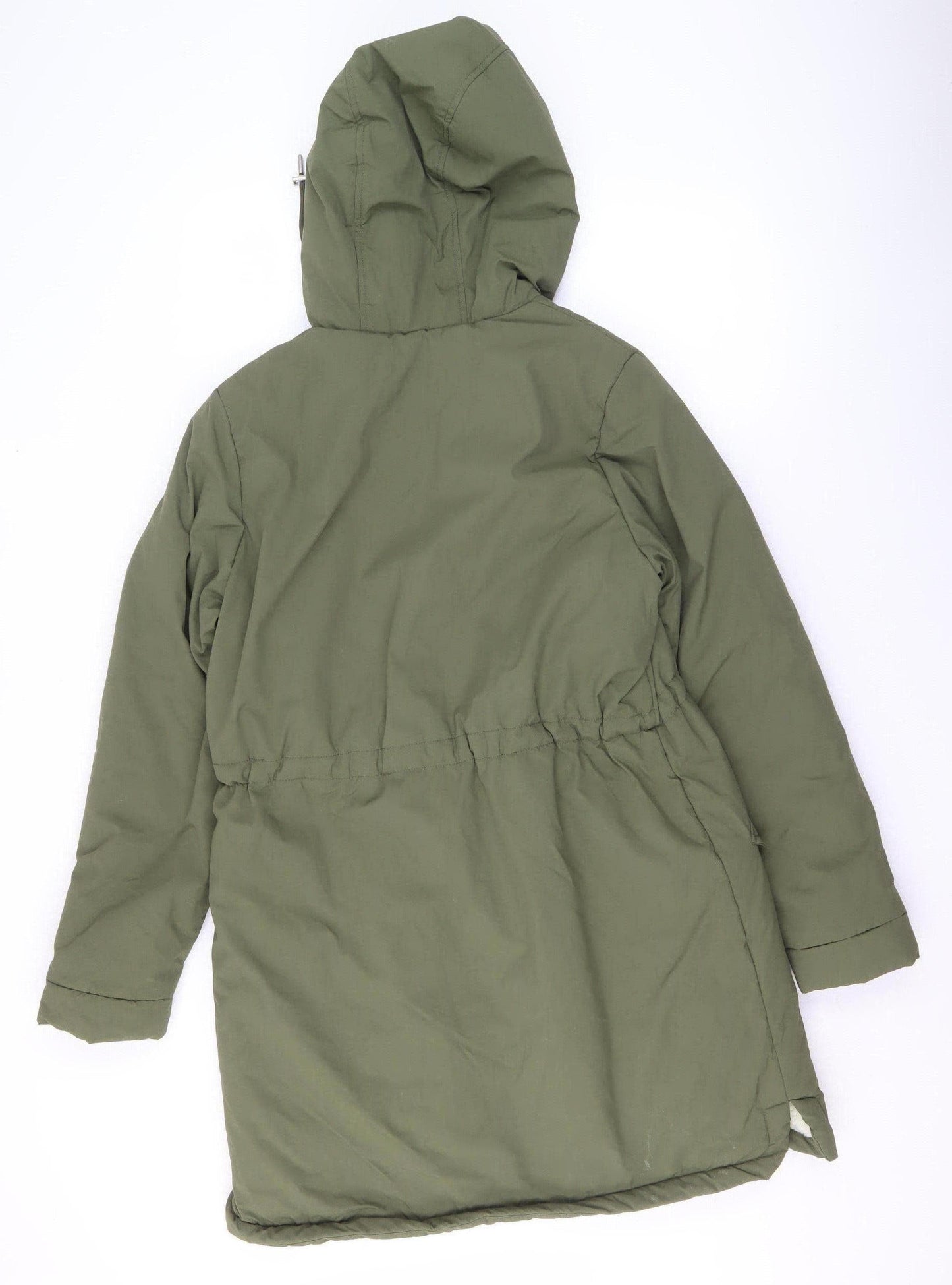 U.S. Polo Assn. Women’s Green Hooded Parka Coat Size 10