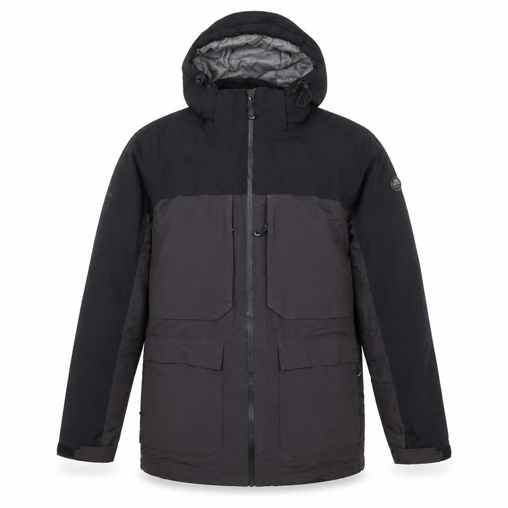 Trespass Men's Black TP50 Waterproof Hooded Parka Jacket Size S