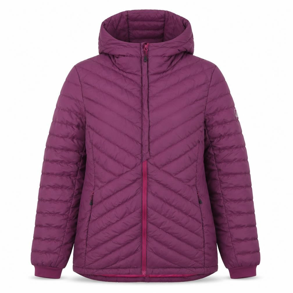 Mountain Ridge Womens Purple Size 14 Quilted Hooded Puffer Jacket