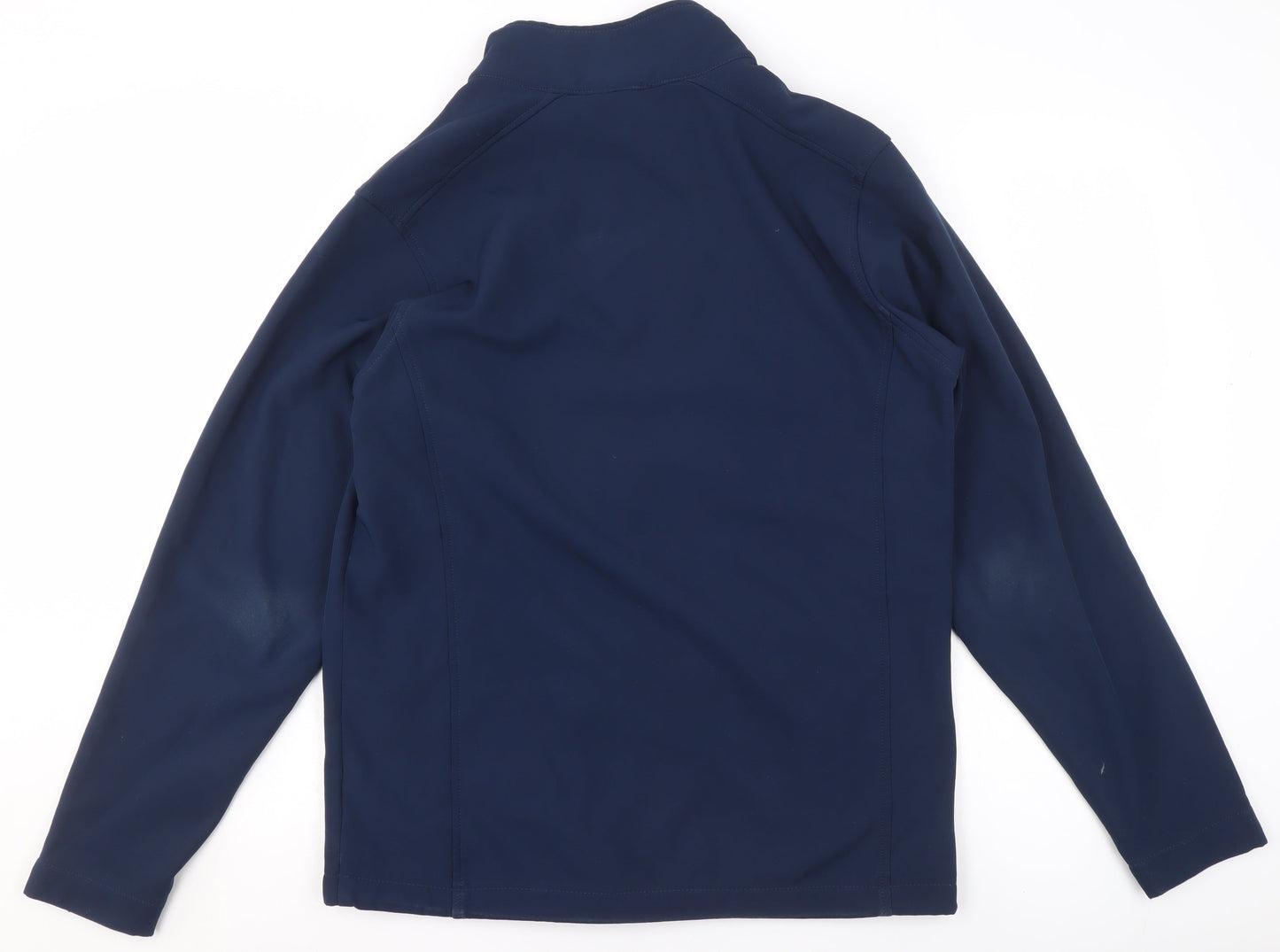 Killer Whale Men's Blue Softshell Jacket M Water Resistant Outdoor Zip