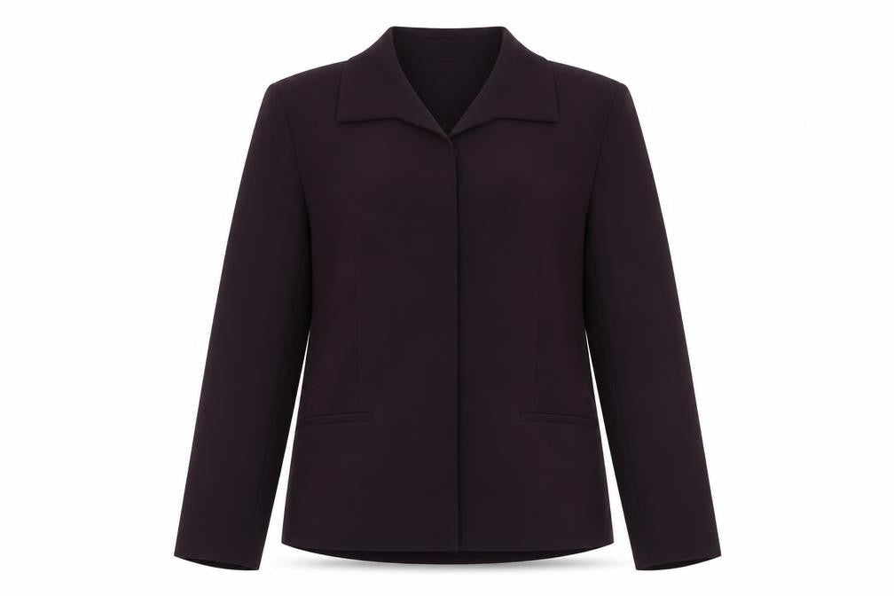 Linea Petite Women's Purple Suit Jacket Size 8 Triacetate Blend