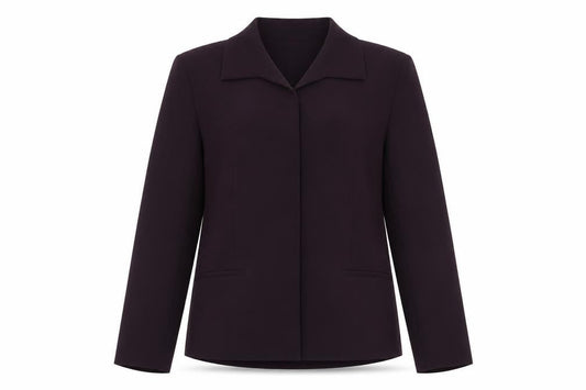 Linea Petite Women's Purple Suit Jacket Size 8 Triacetate Blend