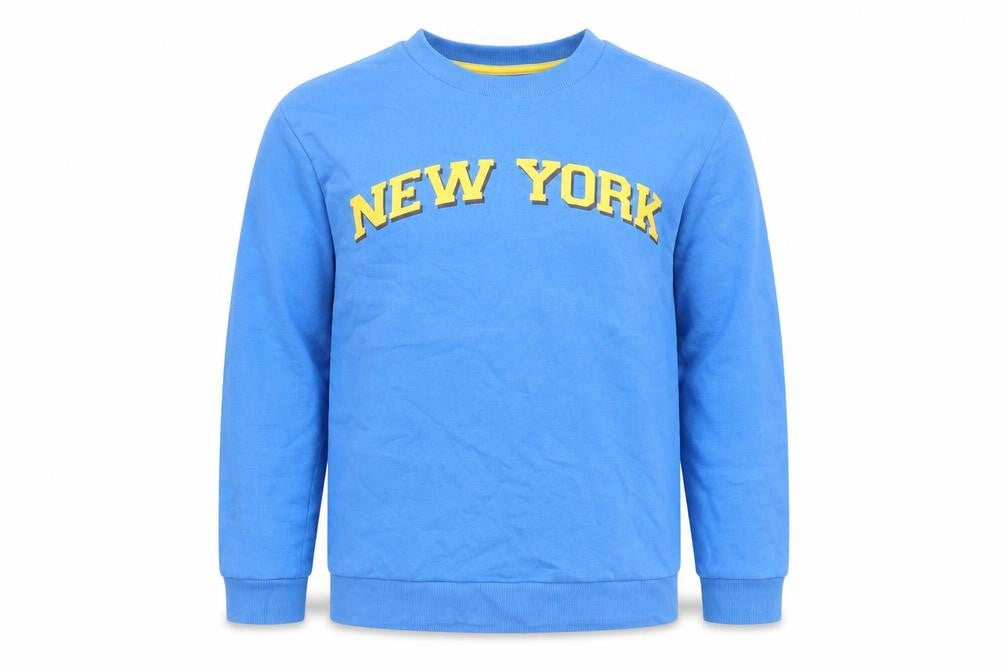 Marks & Spencer Boys Blue New York Sweatshirt 12-13 Years Pullover