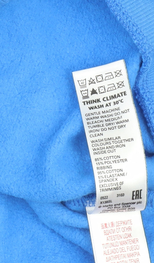 Marks and Spencer Boys Blue New York Sweatshirt 12-13 Years Pullover
