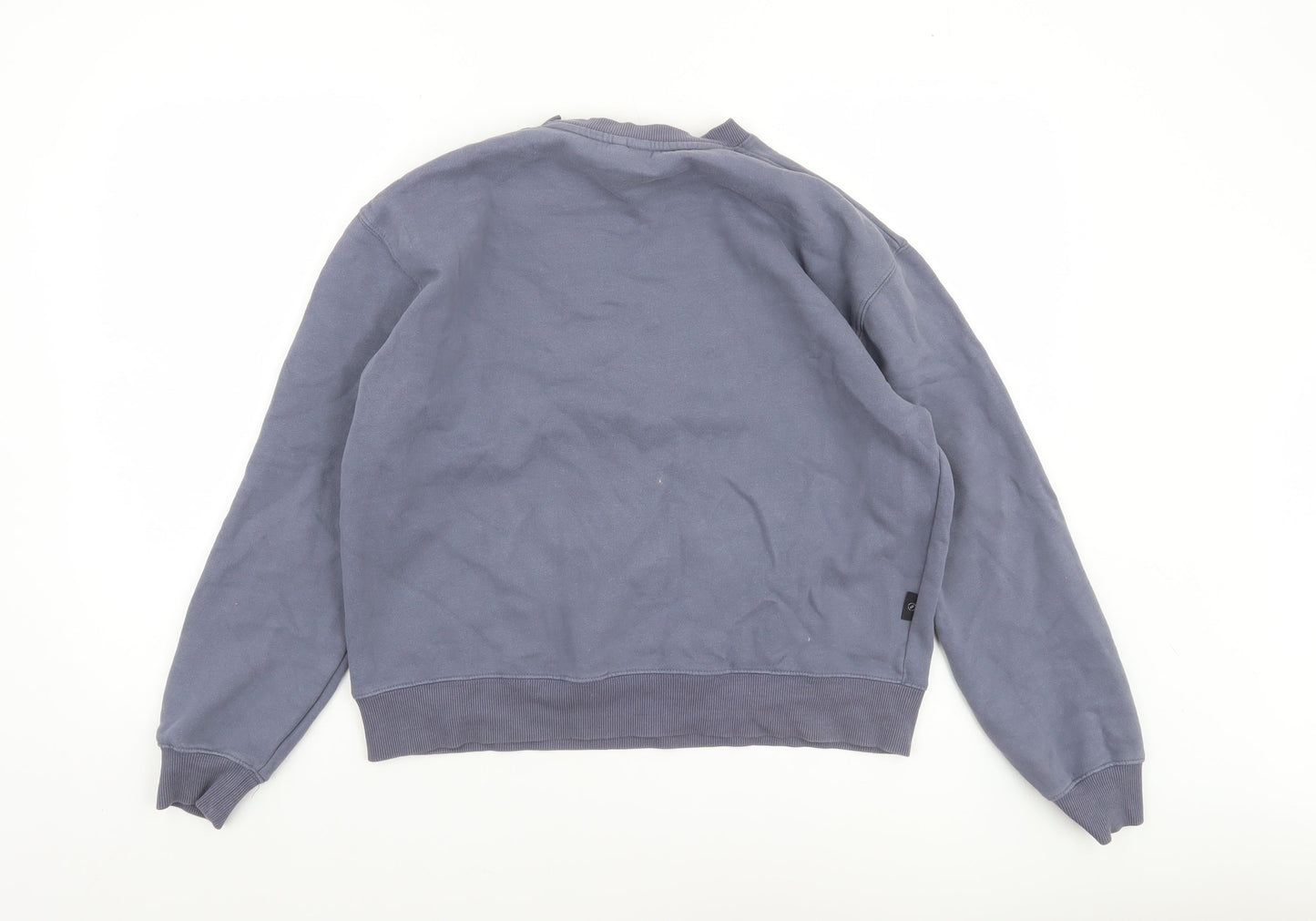 Diesel Women's Blue Crew Neck Pullover Sweatshirt Size S