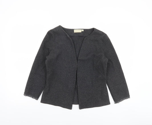 River Island Women’s Grey Cotton Acrylic Cardigan UK 10