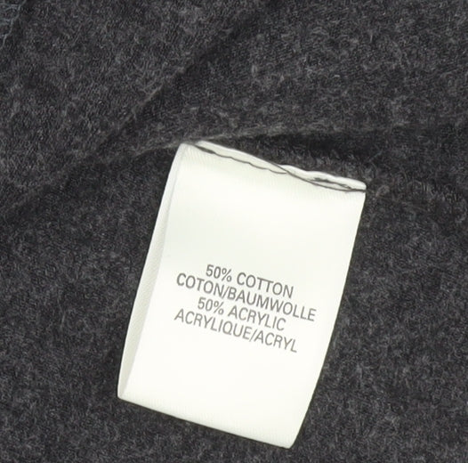 River Island Women’s Grey Cotton Acrylic Cardigan UK 10