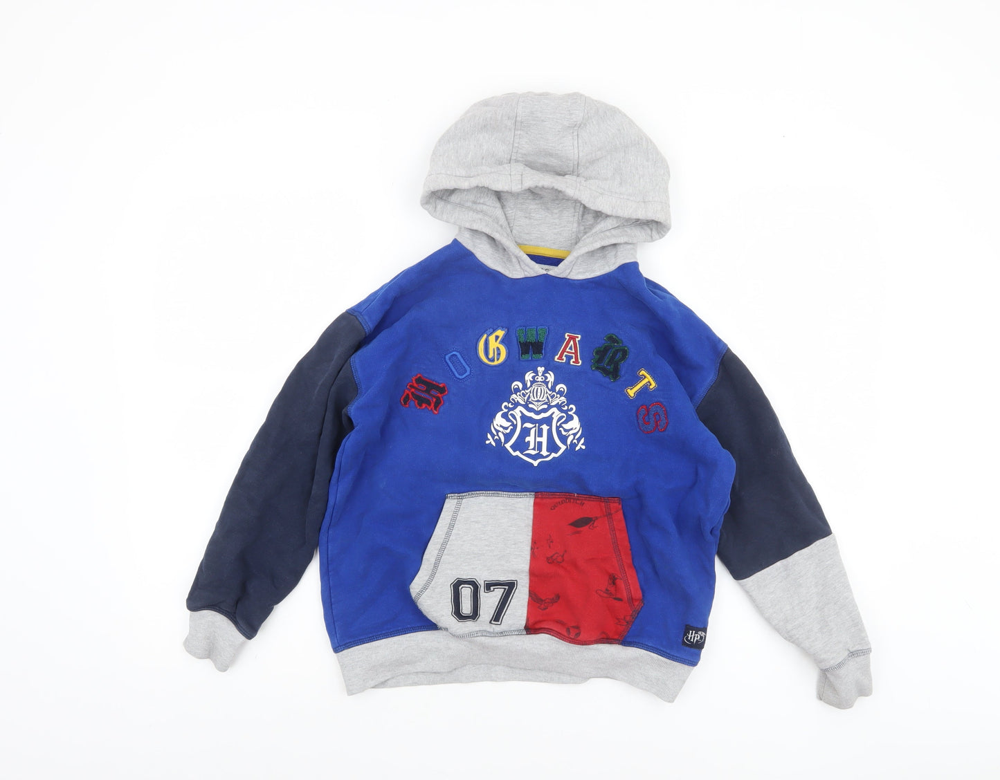 Marks and Spencer Boys Blue Harry Potter Hogwarts Pullover Hoodie 10-11 Years