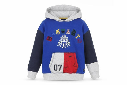 Marks & Spencer Boys Blue Harry Potter Hogwarts Pullover Hoodie 10-11 Years