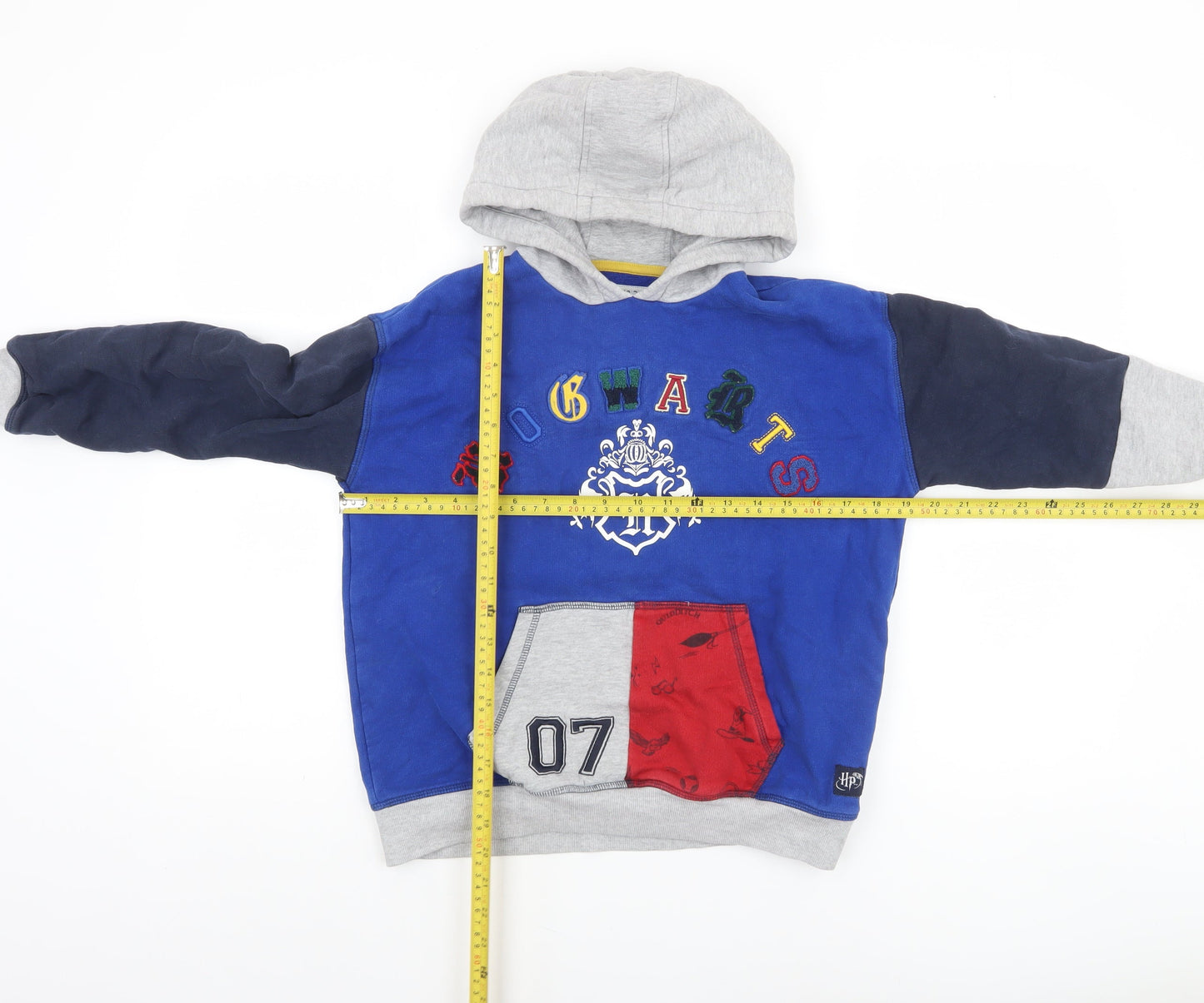 Marks and Spencer Boys Blue Harry Potter Hogwarts Pullover Hoodie 10-11 Years