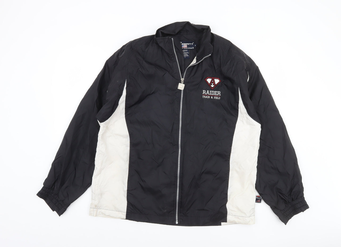 Pro Celebrity Men's Black Windbreaker Jacket S Track & Field Sport