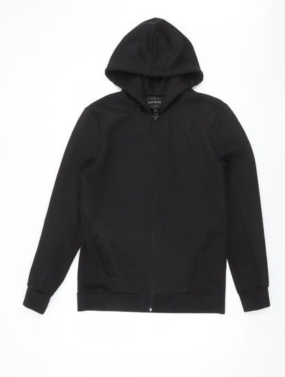 River Island Men’s Black Full Zip Hoodie Size S