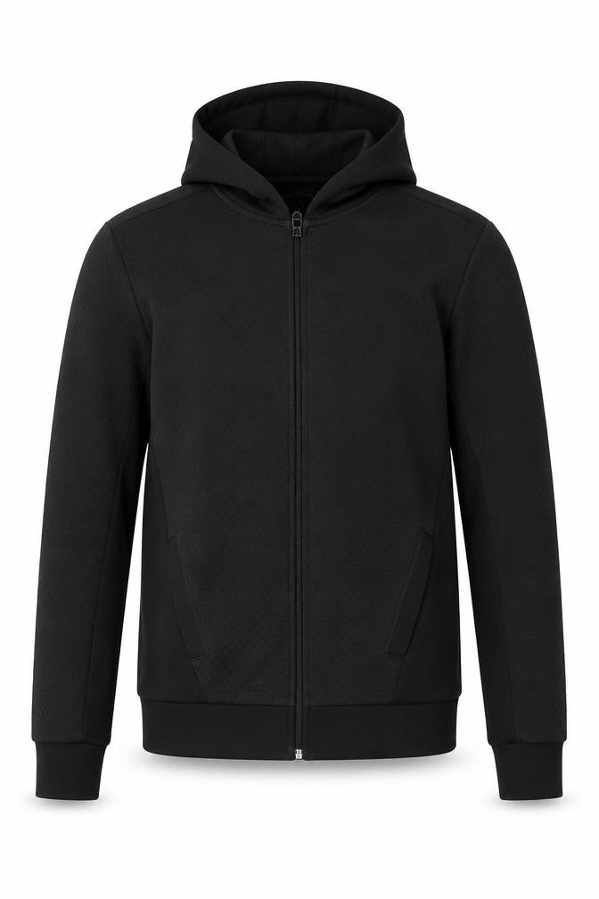 River Island Men’s Black Full Zip Hoodie Size S