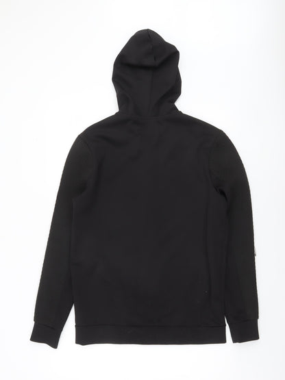 River Island Men’s Black Full Zip Hoodie Size S