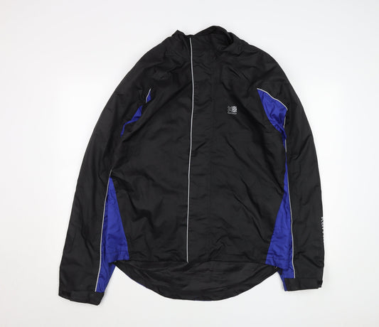 Karrimor Mens Black M Reflective Cycling Windbreaker Jacket