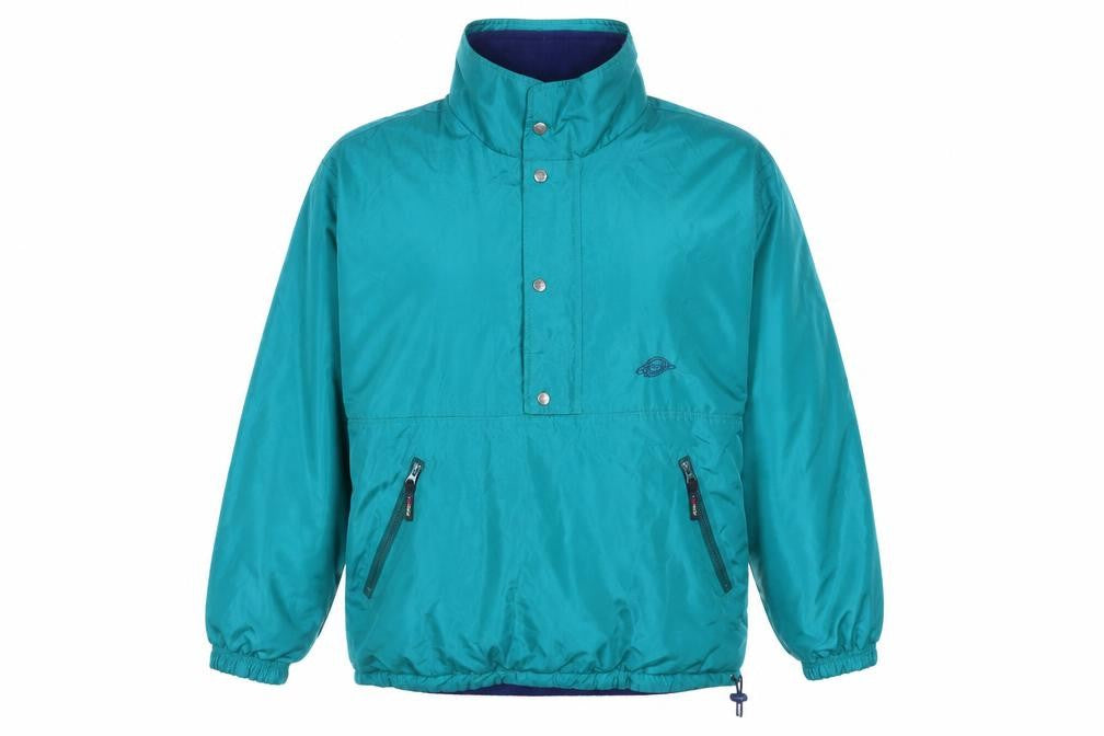 Tenson Men’s Green Anorak Jacket S Windproof Water Resistant Outdoor