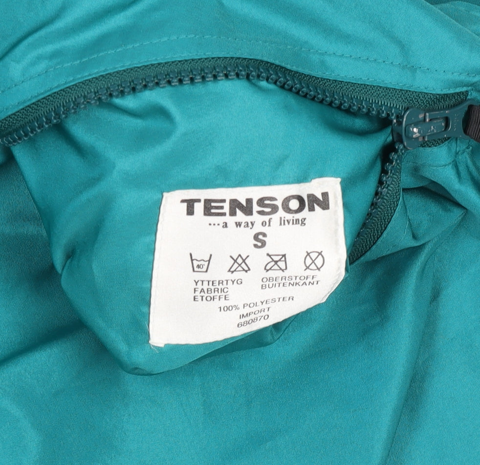 Tenson Men’s Green Anorak Jacket S Windproof Water Resistant Outdoor