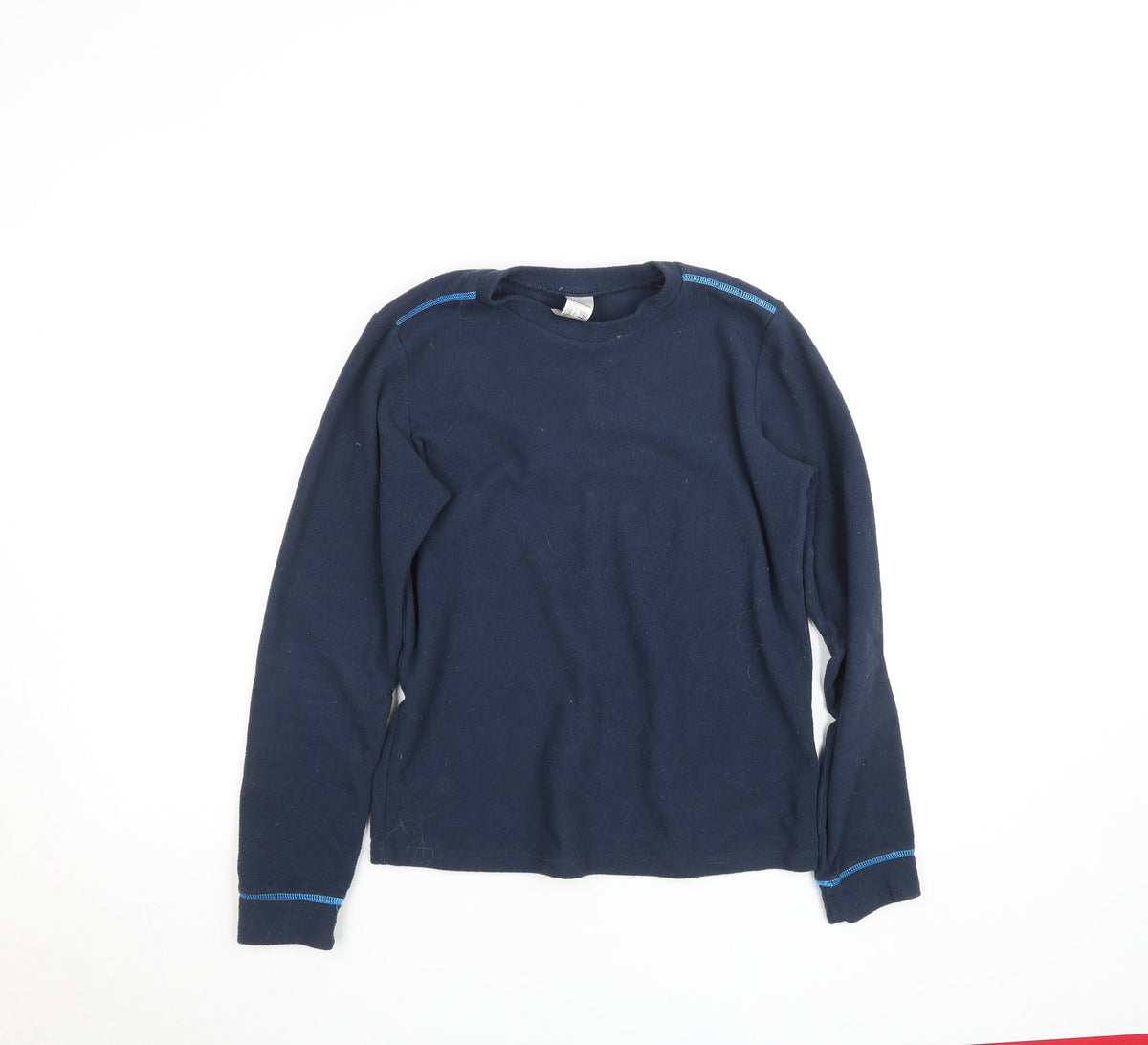 Quechua Boys Blue Fleece Pullover Sweatshirt 10 Years Hiking Warm