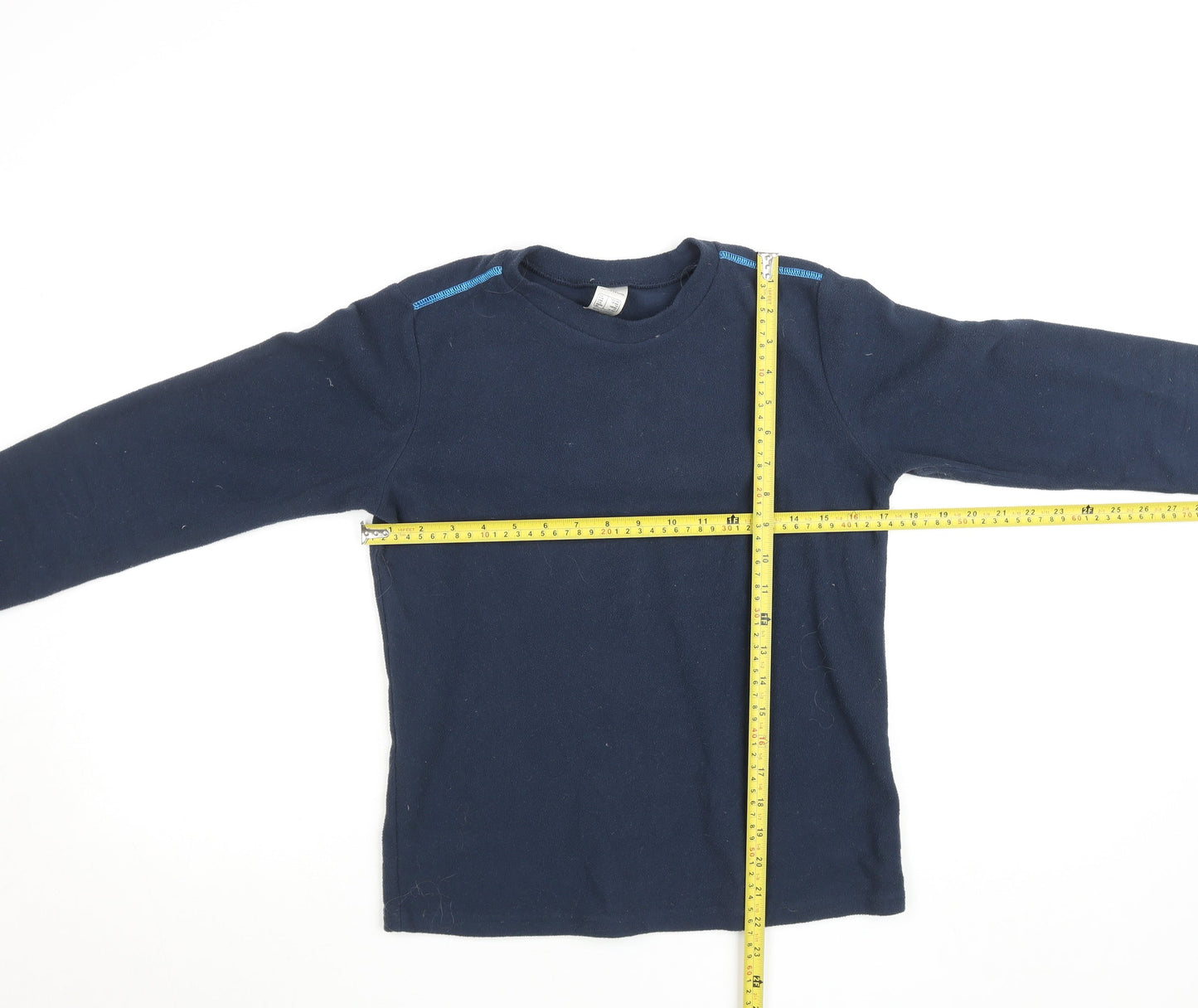 Quechua Boys Blue Fleece Pullover Sweatshirt 10 Years Hiking Warm