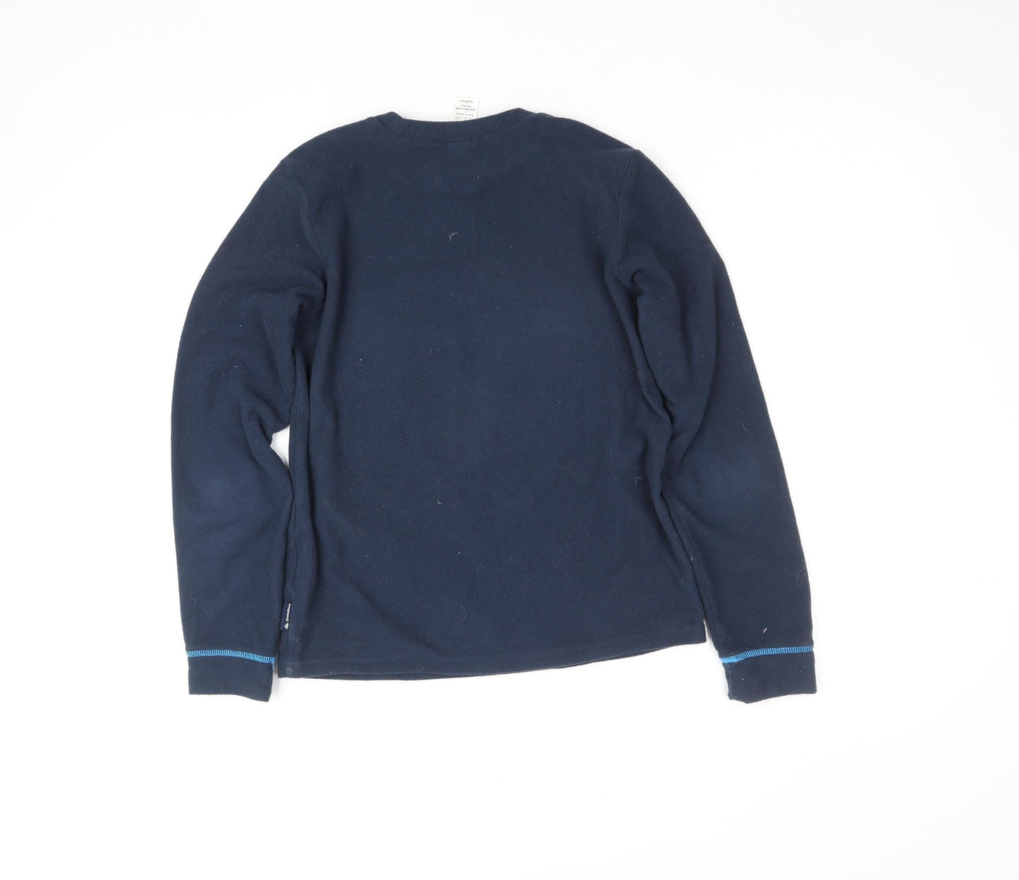 Quechua Boys Blue Fleece Pullover Sweatshirt 10 Years Hiking Warm
