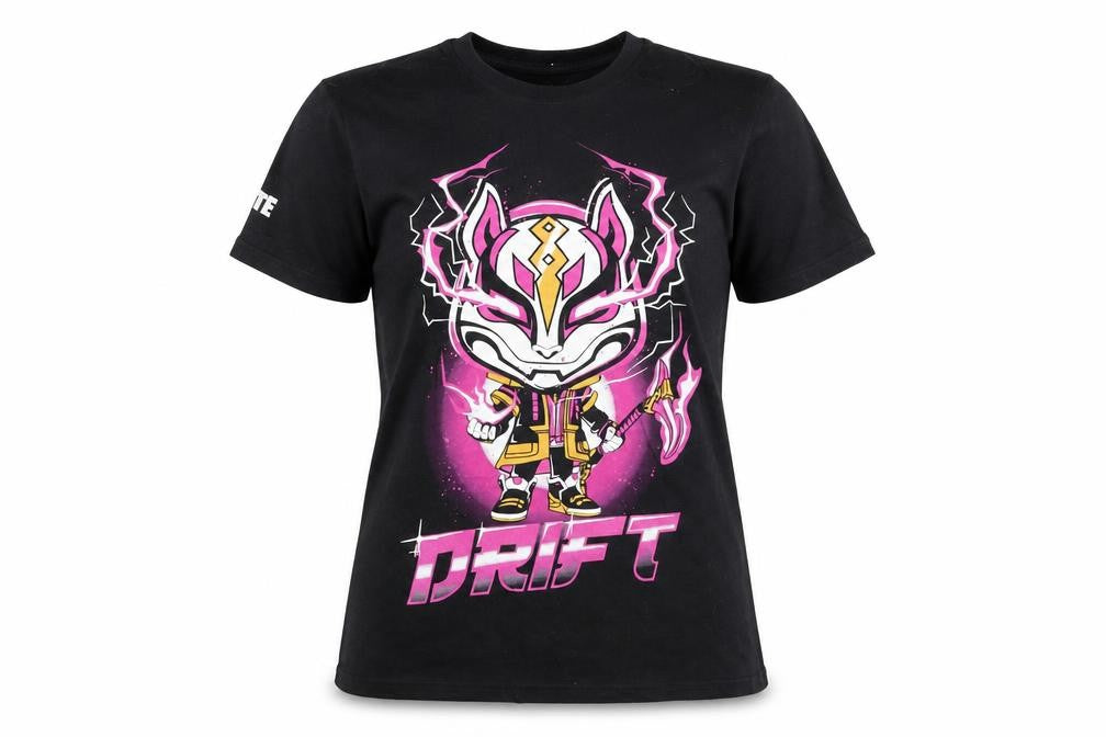Fortnite Teens Black Drift Graphic Short Sleeve Cotton T-Shirt M